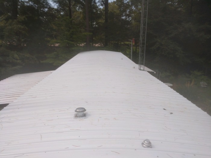 What can you do about a rusting metal roof on your mobile Home?